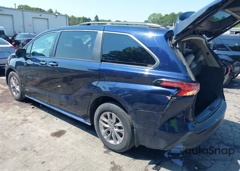 2021 Toyota Sienna Xle из США, поврежденный, VIN 5TDJSKFC1MS007876